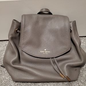 Gray Kate Spade Mulberry Street backpack